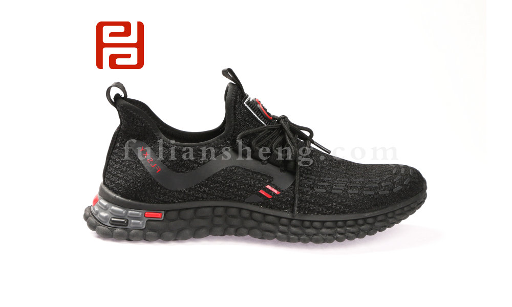 福連升春款男士透氣輕便防滑運動鞋棉麻內里圖片