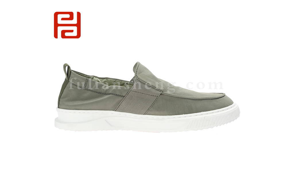 福連升男鞋夏季休閑透氣帆布鞋便一腳蹬懶人鞋舒適板鞋圖片