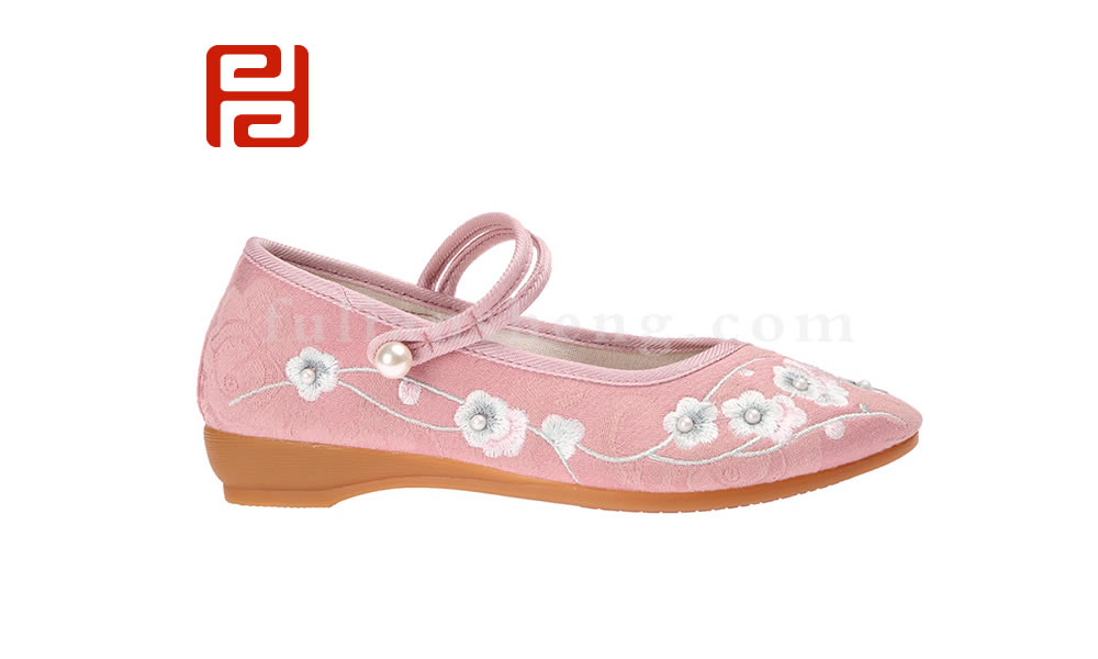 福連升老北京布鞋時尚尖頭民族風繡花鞋女鞋圖片