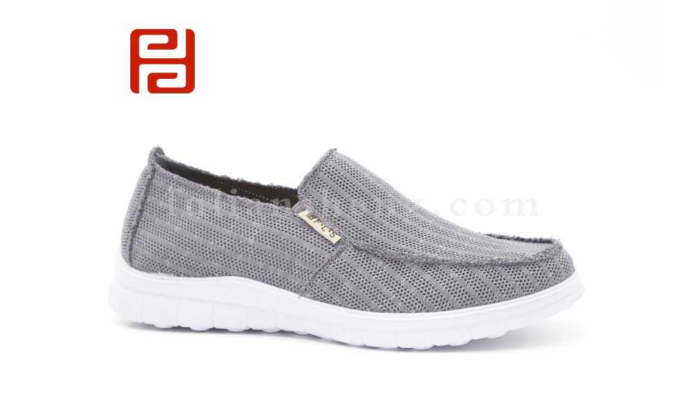 福連升老北京布鞋男休閑飛織透氣棉麻一腳蹬懶人男鞋圖片