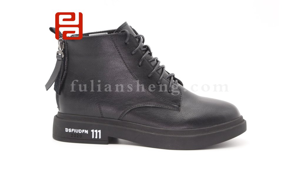 拉鏈馬丁靴英倫風時尚休閑短靴厚底機車靴子女棉麻舒適女靴圖片