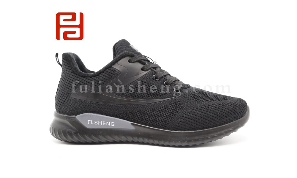 福連升2020冬季新款男保暖舒適輕便漫步鞋飛織運動鞋圖片