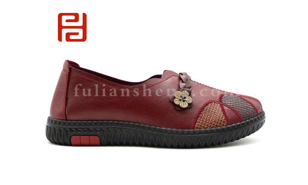 福連升春秋女款單鞋舒適休閑養生鞋輕便女鞋