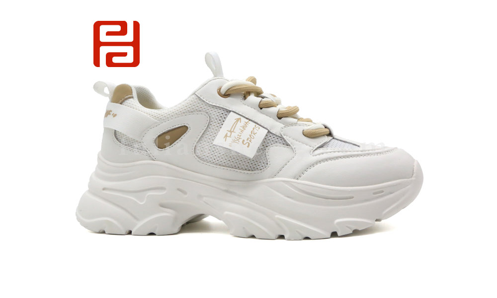 福連升夏季女鞋休閑運(yùn)動(dòng)鞋輕便撞色老爹鞋