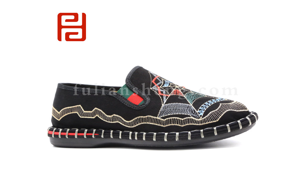 福連升春秋新款時尚國粹男鞋單鞋中國風(fēng)休閑鞋