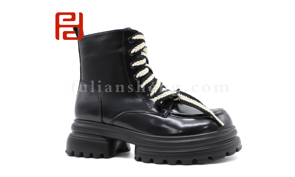 福連升冬季新款休閑生活女鞋時尚休閑女鞋馬丁靴
