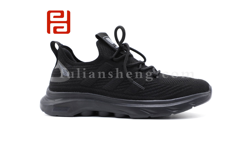 春秋運動男單鞋休閑運動高彈飛織面料舒適運動鞋