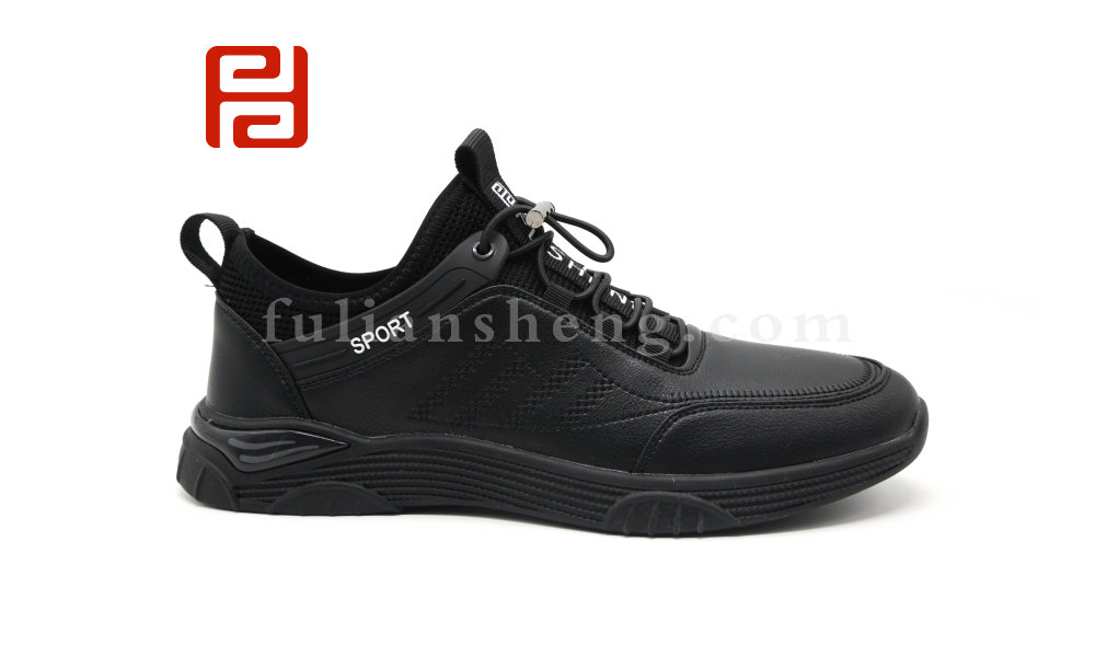 福連升男鞋春季運動休閑鞋厚底青年男士系帶韓版潮鞋圖片