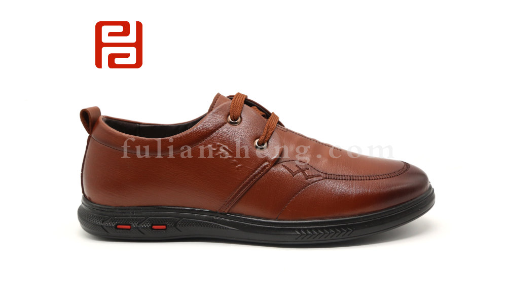 福連升休閑商務男鞋通勤正裝透氣舒適百搭英倫風工作鞋