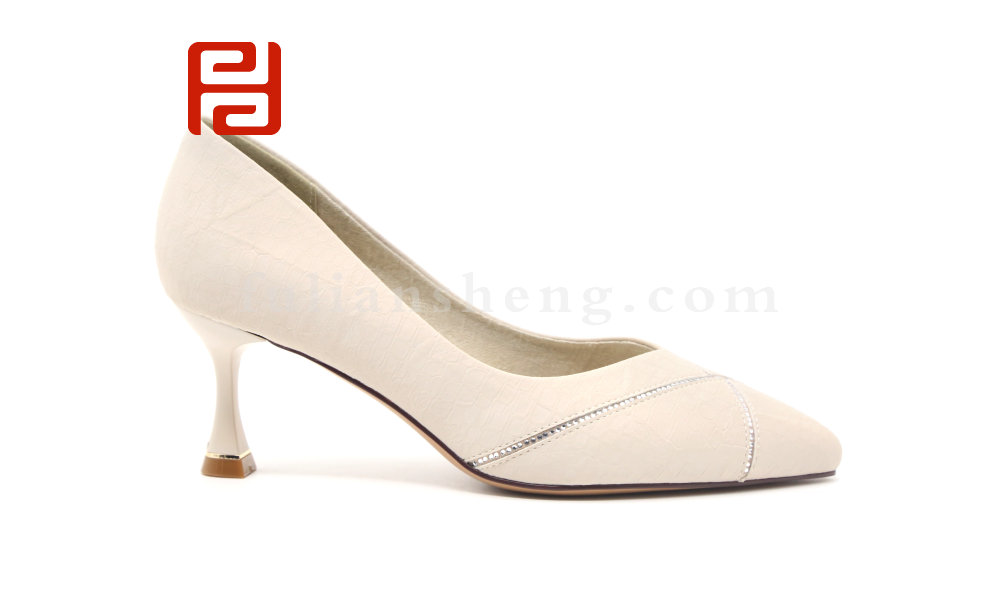 福連升舒適尖頭細(xì)高跟鞋女簡(jiǎn)約氣質(zhì)單鞋職業(yè)工作女鞋圖片