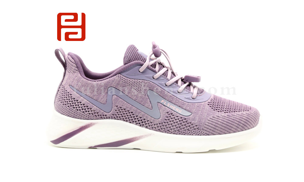 福連升夏季女式網(wǎng)孔透氣休閑運(yùn)動鞋飛織漫步軟底跑步鞋圖片