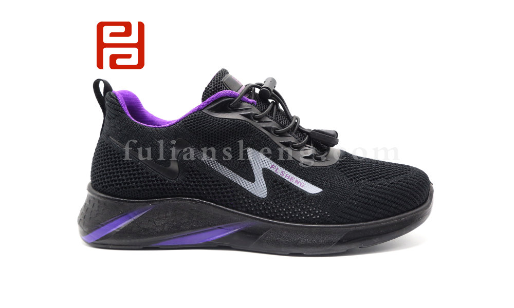 福連升夏季女式網(wǎng)孔透氣休閑運(yùn)動鞋飛織漫步軟底跑步鞋圖片