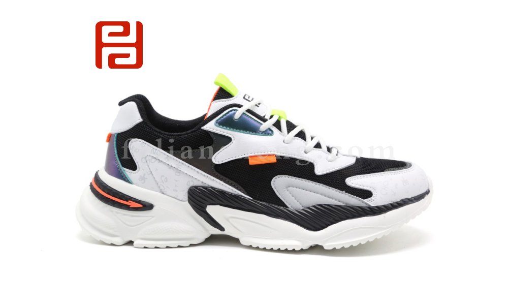 福連升休閑運動男鞋春秋透氣輕便舒適時尚跑步鞋圖片