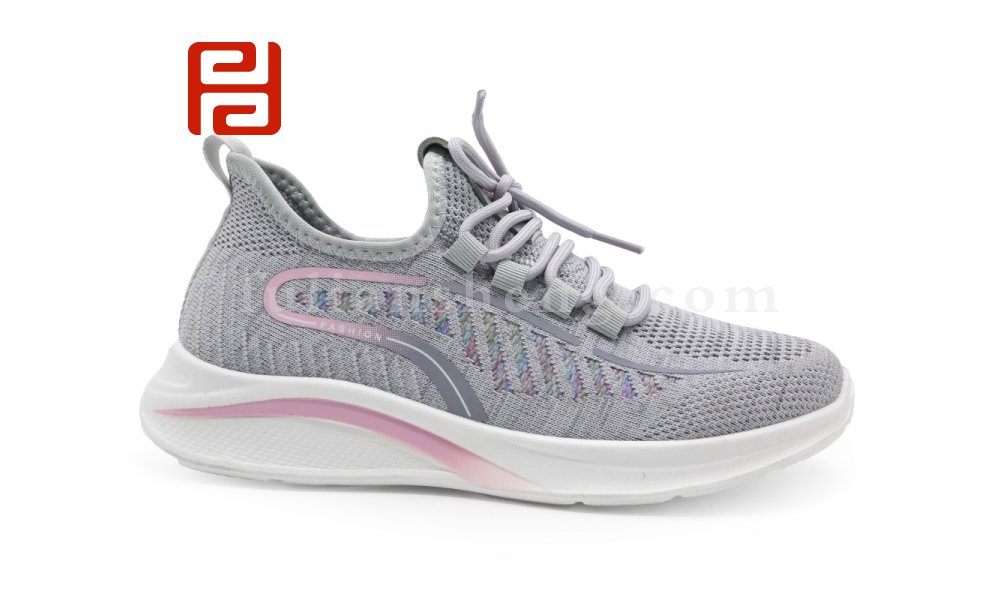 福連升春秋休閑運動單鞋飛織休閑運動女鞋輕便透氣漫步鞋圖片