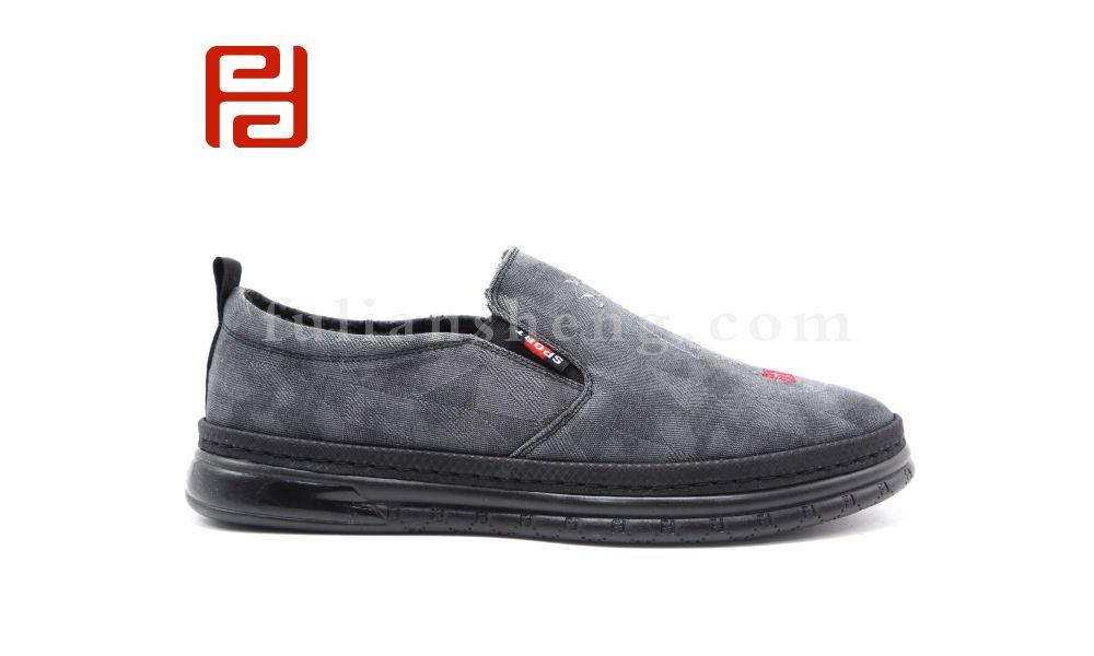 福連升休閑鞋冬加絨中國風一腳蹬男鞋舒適果凍底圖片