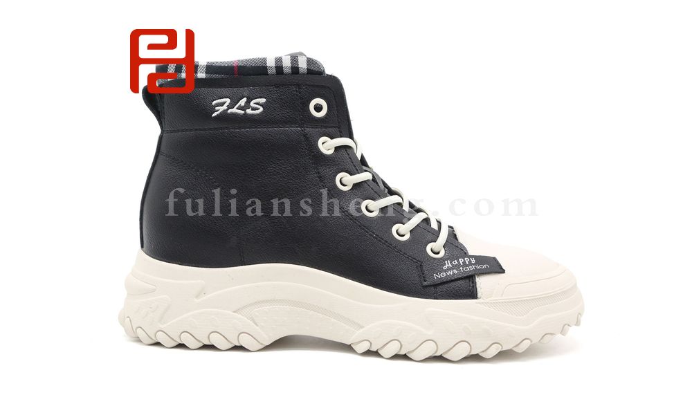 福連升休閑鞋女鞋冬款保暖刷漆復古風休閑小短靴女圖片