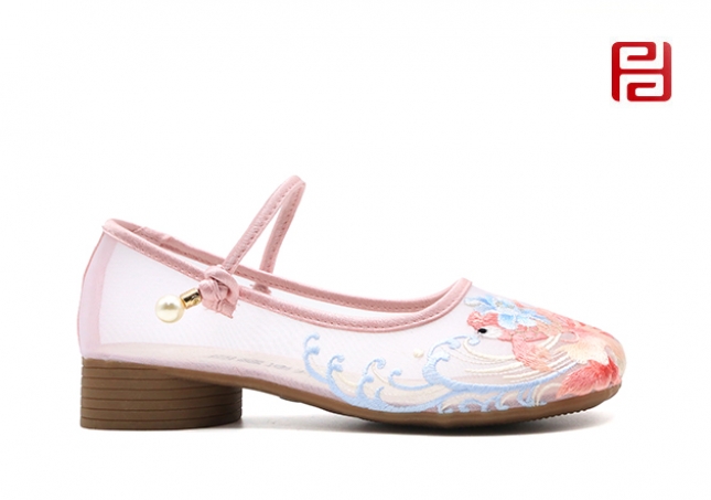 福連升夏季女鞋中國風(fēng)尚漢唐風(fēng)韻傳統(tǒng)舞蹈鞋