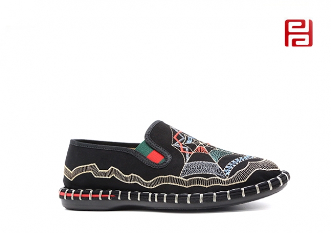 福連升春秋新款時(shí)尚國(guó)粹男鞋單鞋中國(guó)風(fēng)休閑鞋